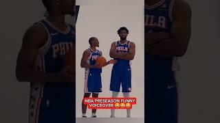 NBA PRESEASON FUNNY VOICEOVER  #shorts