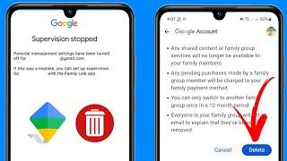 Come rimuovere Family Link dall'account GOOGLE (2024)