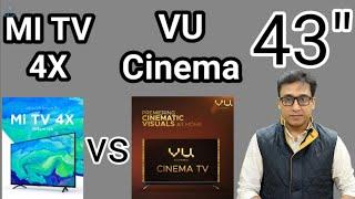 VU Cinema TV 43" vs MI TV 4X 43" THE BIGGEST COMPETITION  TechTalk 48