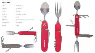 EIGER CUTLERY SET SS KITCHENWARE RED || 910004705 || ALAT PERLENGKAPAN MAKAN EIGER SERBAGUNA