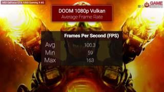 DOOM MSI GTX 1060 Vulkan vs OpenGL Frame Rate Benchmarks