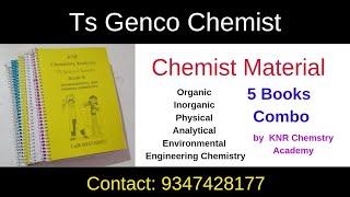 Ts Genco Chemist Study material | Genco Chemist |  #TsGenco #Material #Books #classes