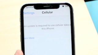 How To FIX An Update Is Required For Data On iPhone!