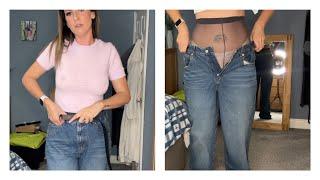 Demin Jeans Try On - Tall Girls Clothes Try On