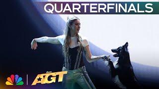 Roni Sagi & Rhythm's Dog Dancing WOWS The World! | Quarterfinals | AGT 2024