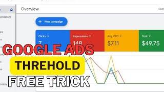 How to Get Google ads threshold in Free   Unlimited Virtual Card for google ads 2