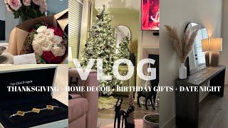 CHRISTMAS DECORATE W/ME+I HOSTED MY FIRST THANKSGIVING+MINIMALIST HOME DECOR+GIFTS|Briana Monique'