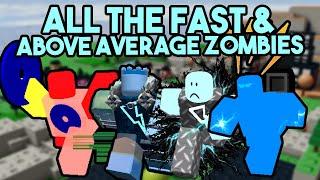 ALL FAST ZOMBIES IN TOWER DEFENSE SIMULATOR