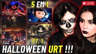 URT DROP HALLOWEEN - PT. 1 | M4rkim, Henrique M., Okabe, Isis V. e Shiny - REACT VT e LELE (Live)