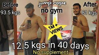 BODY TRANSFORMATION WITHOUT GYM AT HOME ||FAT TO FIT || IN 40 DAYS || SKIPPING || the vivifier vivek