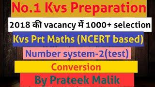 Kvs Prt maths preparation class 2| Number system| Kvs preparation| Tcf Prateek Malik