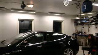 Tesla Model S roof mounted UMC home charging
