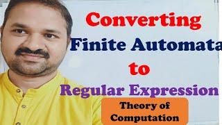 Conversion of Finite Automata to Regular Expression using Arden's Method || TOC || FLAT