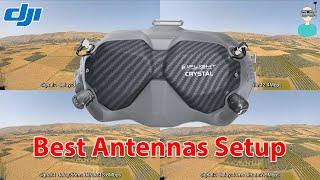 Testing The Best Antennas Configuration For The DJI FPV V2 Goggles