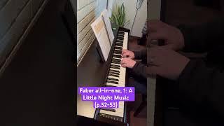 A Little Night Music/ Faber adventures all-in-one 1/ piano by Borédas Dionys