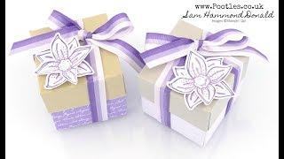 Lidded Box Tutorial using Beautiful Purples
