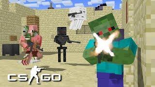 Monster School: CS:GO Challenge - Minecraft Animation