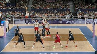 Volleyball USA - Poland Amazing Match Highlights Paris Olympics