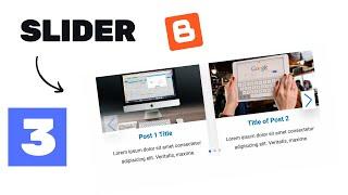 How To Add A Responsive Slider To Your Blogger Website