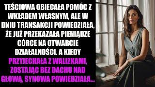 TEŚCIOWA OBIECAŁA POMÓC Z WKŁADEM WŁASNYM, ALE W DNIU TRANSAKCJI POWIEDZIAŁA, ŻE JUŻ PRZEKAZAŁA...