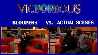 Victorious Bloopers vs. Actual Scenes 