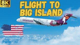 【8K】Hawaiian Airlines: Boeing 717 - Honolulu (HNL) to Kailua-Kona (KOA) - Round Trip - Economy Class