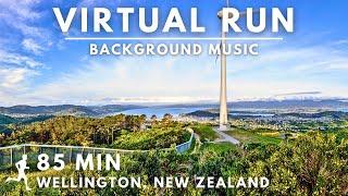 Wellington (Zealandia), New Zealand - Virtual Running Video For Treadmill With Music #virtualrun