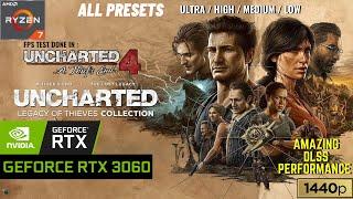 UNCHARTED 4 PC (Day 1) FPS Test | RTX 3060 6GB | 1440p | ALL Presets + DLSS | Legion 5 Pro