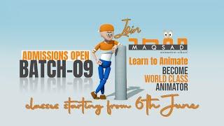 ADMISSIONS SUMMER 2022 | Maqsad Animation School