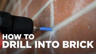 How to Drill into a Brick Wall!