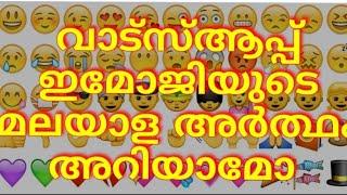 വാട്സ്ആപ്പ് ഇമോജികളുടെ മലയാള അർത്ഥം || whatsapp emoji malayalam meaning part-2 ||Moments Of Life