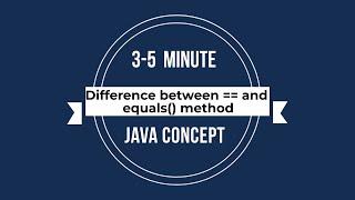 Java Mini Bytes - Difference between == and equals() method