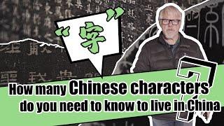 How many Chinese characters do you need to know to live in China?