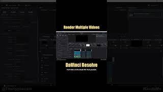 DaVinci Resolve Render Multiple Videos At the Same Time [ Export Various Sections At Once ] Tutorial