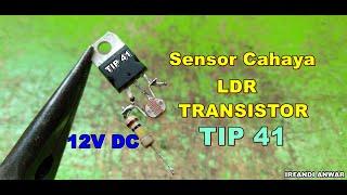 Buat Sensor Cahaya LDR Dengan 3 Komponen saja - Sensor LDR 12V DC ide kreatif DIY
