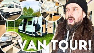 Van Life Conversion Full Van Tour - Custom Camper Van Conversion - Van Living Build