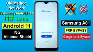 Samsung A01 FRP Bypass Android 11/12 [Old Method Not Work] Samsung Android 12 Frp Lock - Without PC