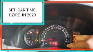 How To Set time in swift Dzire 2021 me /कैसे Adjust-change Time(in Hindi/हिन्दी)