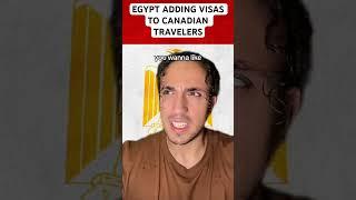 Egypt Adding Visas To Canadian Travelers