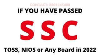 How to Apply TS Open Inter Admission 2022 23 , TOSS Admission 2022-23  TOSS SSC Results 2022Students