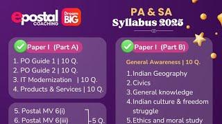 PA/SA SYLLABUS 2025 | Sankalp 2025