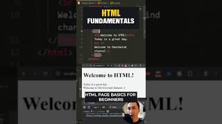 HTML Basics in 35 Seconds