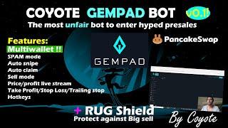 Gembad bot - Gempad sniper bot - Presale bot multiwallet
