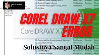 Cara mengatasi corel draw x7 error