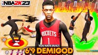 THIS 6'9 POINT GUARD BUILD is DOMINATING NBA 2K23! OVERPOWERED DEMIGOD BUILD! Best Build 2k23