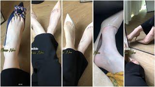 High heel shoes | different shoes challenge| feet cleavage in shoes | #feet #shoes