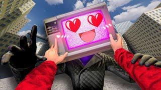 NEW! TV Woman x TV Man LOVE! | KIDNAPPED TV Woman in Gmod 17