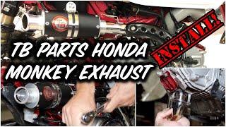 TB Parts Honda Monkey 125 Performance Exhaust 3 | INSTALLATION | NEW Honda Monkey Exhaust System!