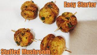 Stuffed mushroom recipe/ Easy Starter Recipe/ Complete Recipe on Channel