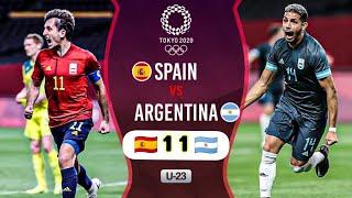 Argentina U23  Vs Spain U23 1×1 Extended Highlights and Goals 2021||Tokyo Olympic 2020. #FOOTBALL